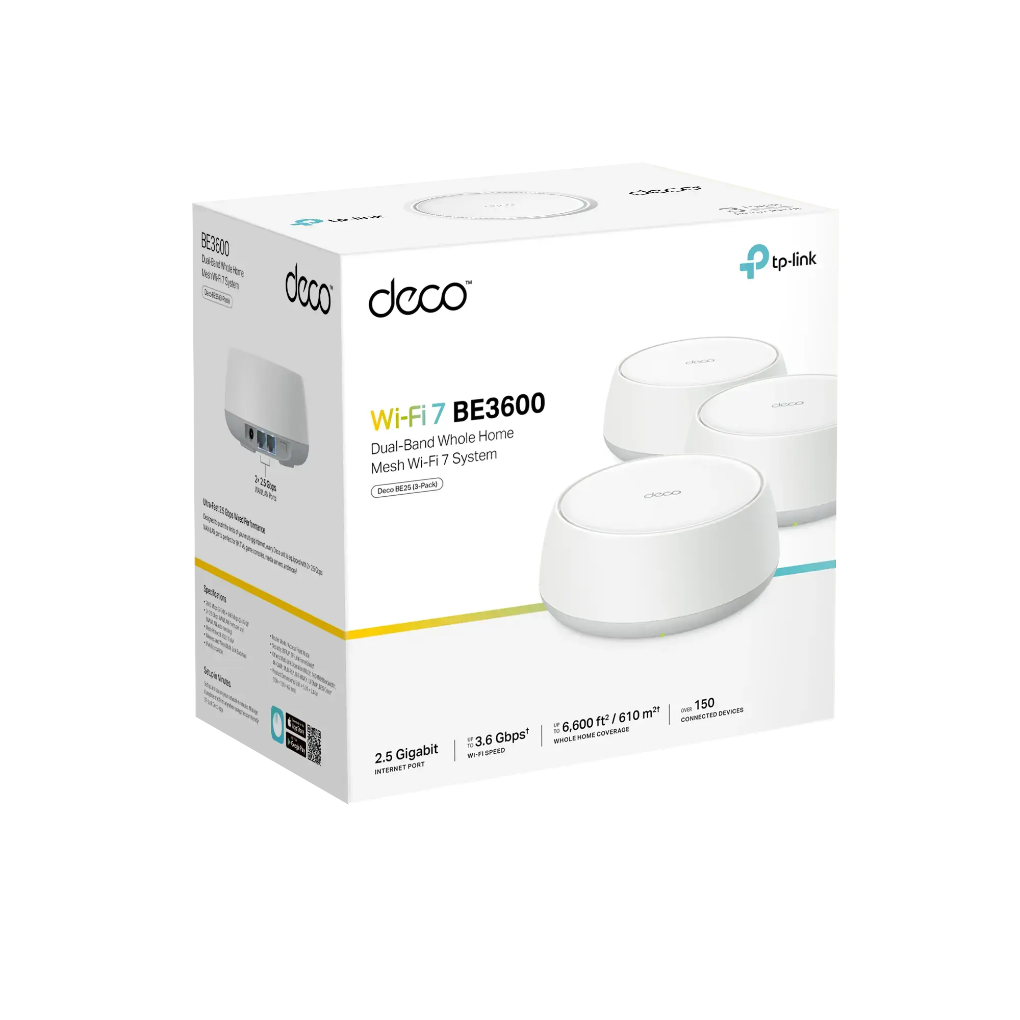 Deco BE25 WiFi 7 Mesh Dual-Band 3-Pack - Image 6