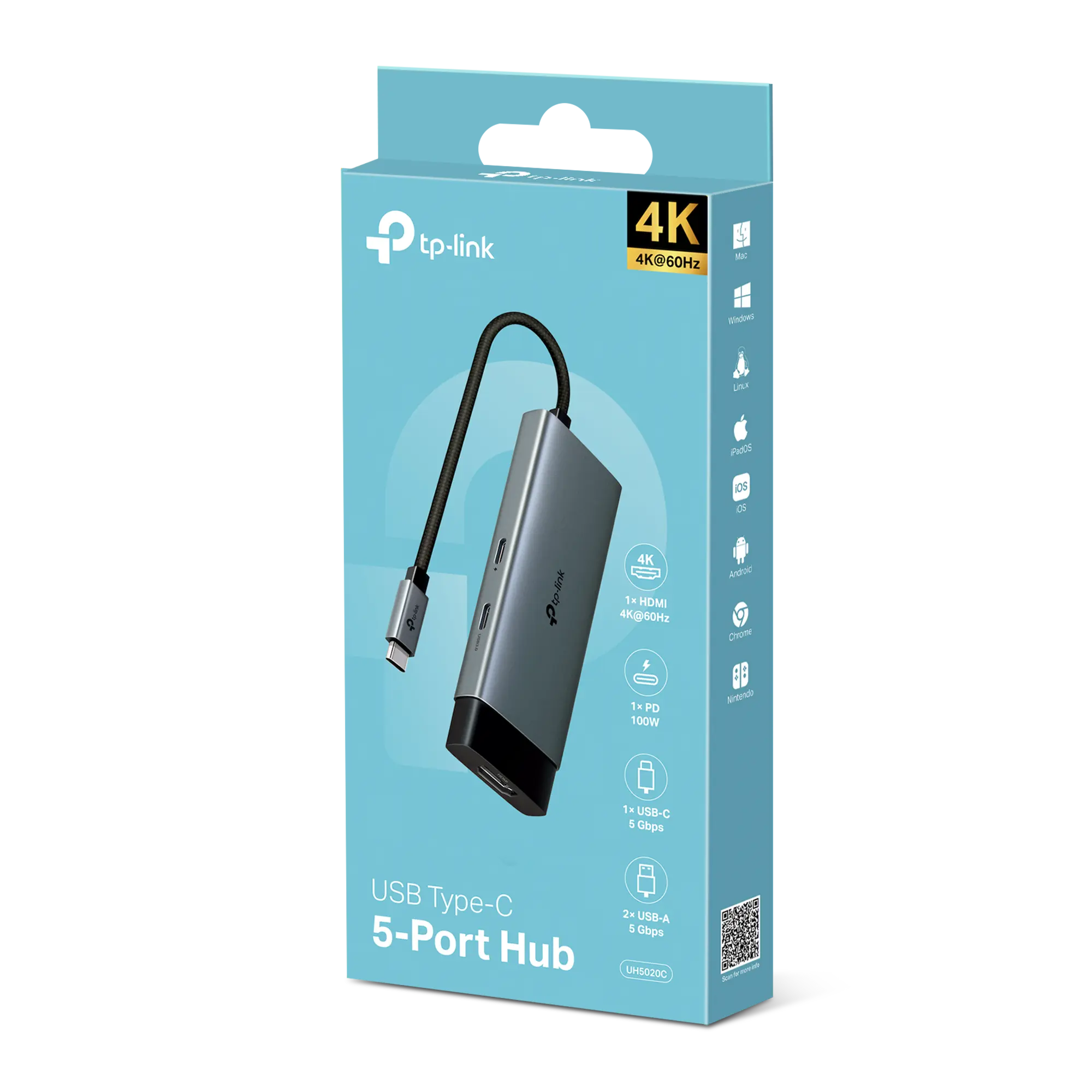 USB Type-C 5-in-1 Hub UH5020C - Image 4
